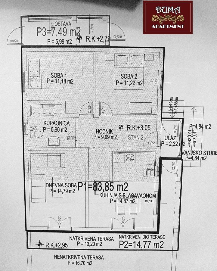 טרוגיר Apartment "Duma" מראה חיצוני תמונה